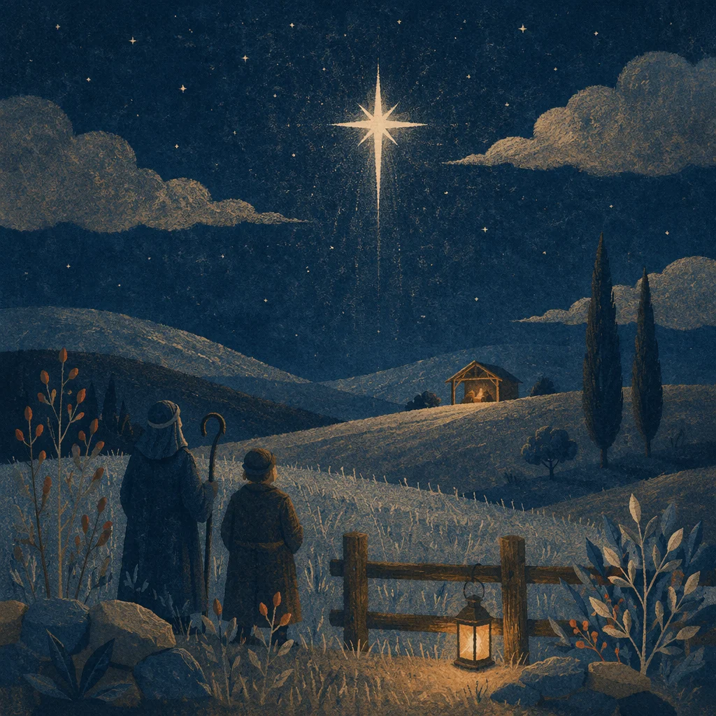 Star of Bethlehem Over Winter Pasture