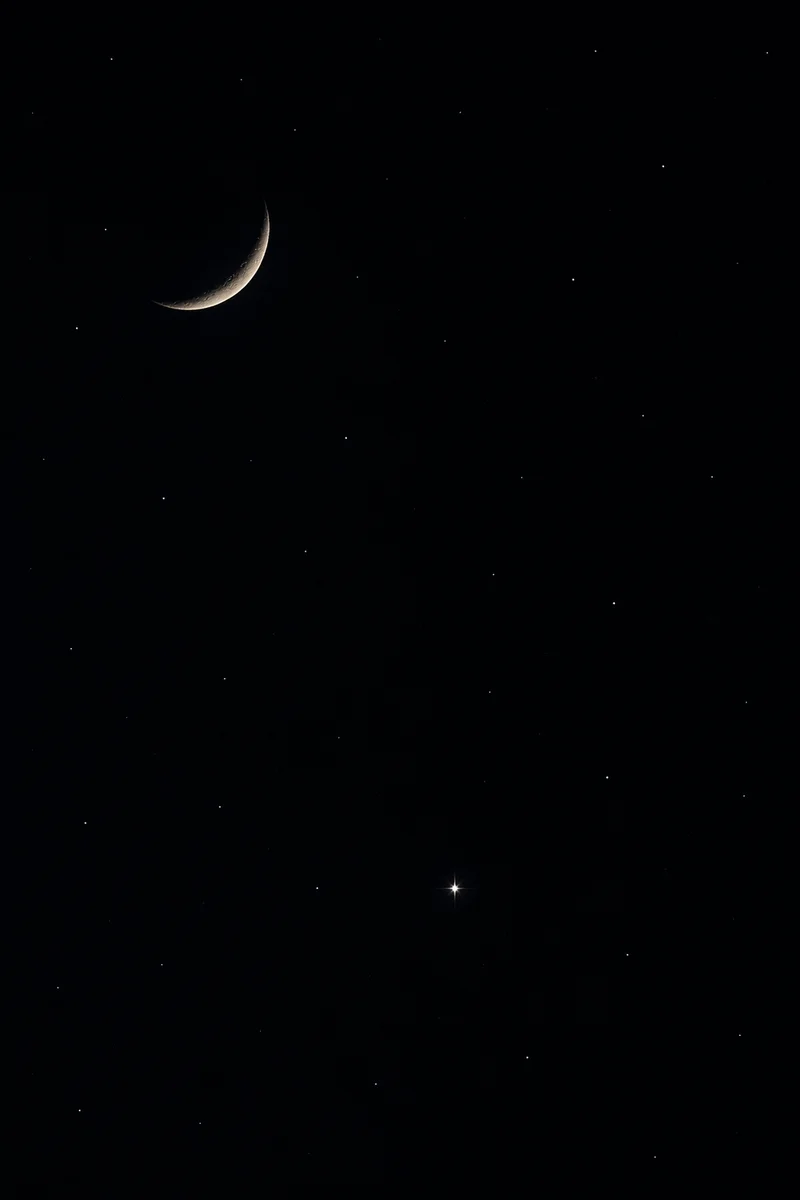 Minimalist Bethlehem Star Advent Night Sky
