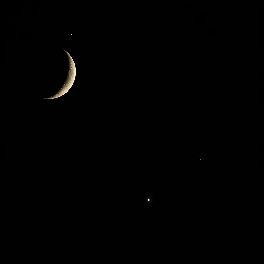 Minimalist Bethlehem Star Night Sky