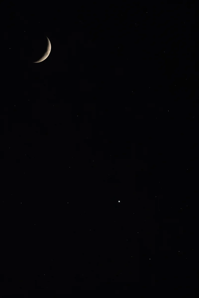 Minimal Advent Night Sky with Bethlehem Star