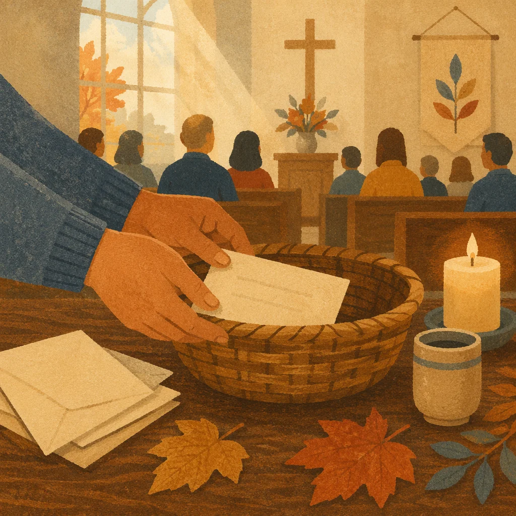 Autumn Stewardship Offering in Community Chapel