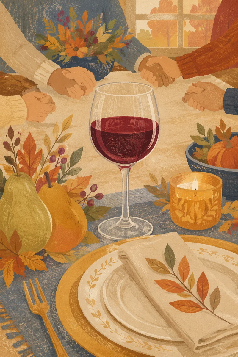 Thanksgiving Family Prayer Dinner Table