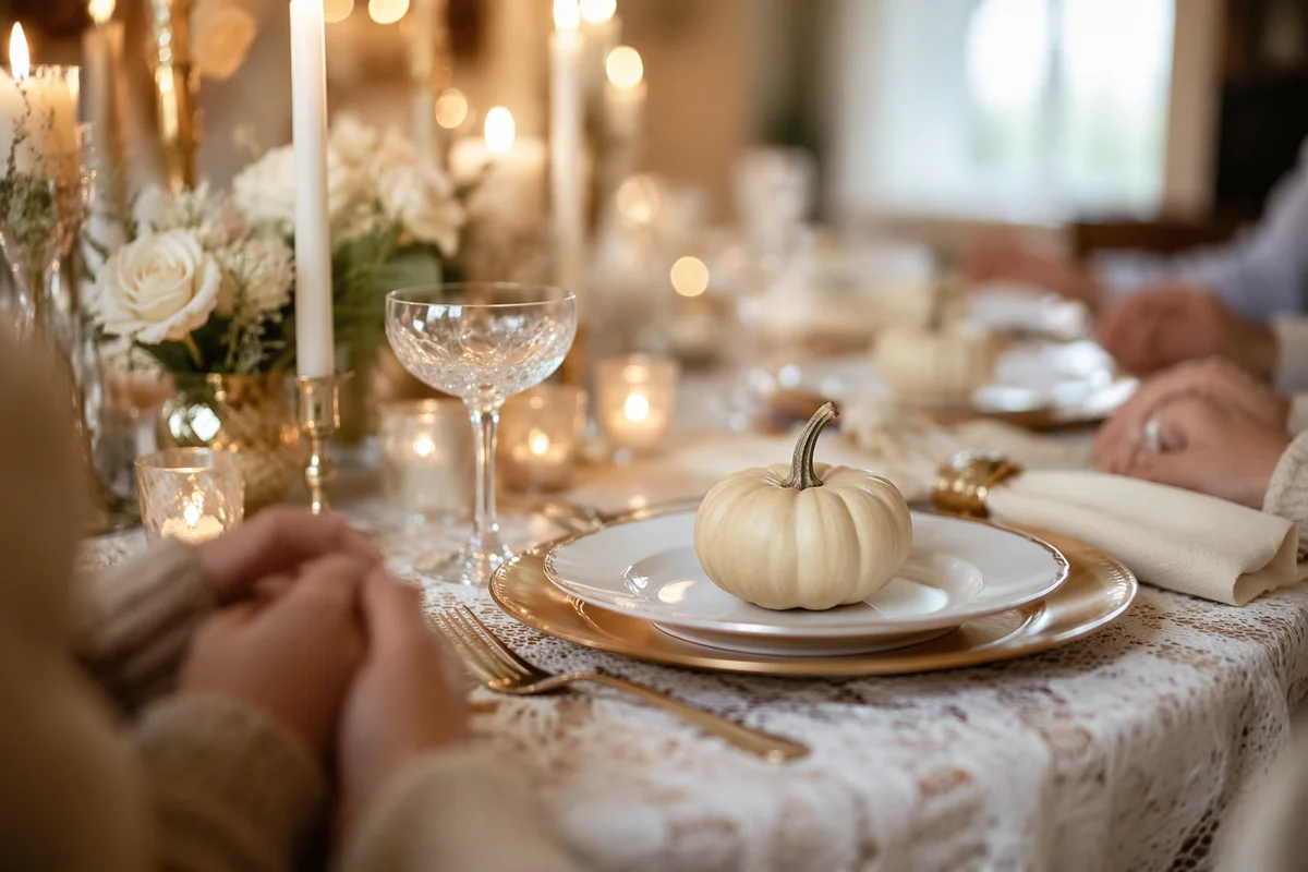 Thanksgiving Family Prayer Dinner Table
