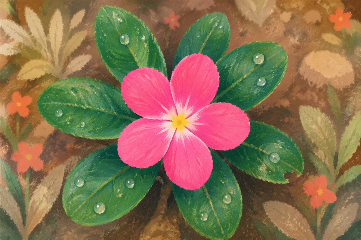 Luminous Pink Flower of Spring Glory