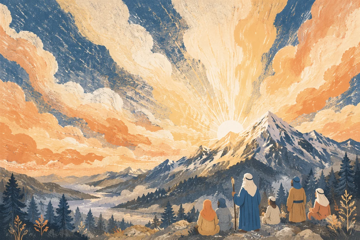 Radiant Mountain Glory at Sunrise