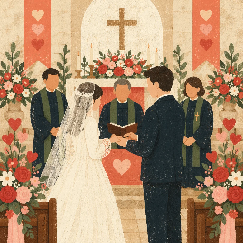 Valentine Church Marriage Blessing Ceremony