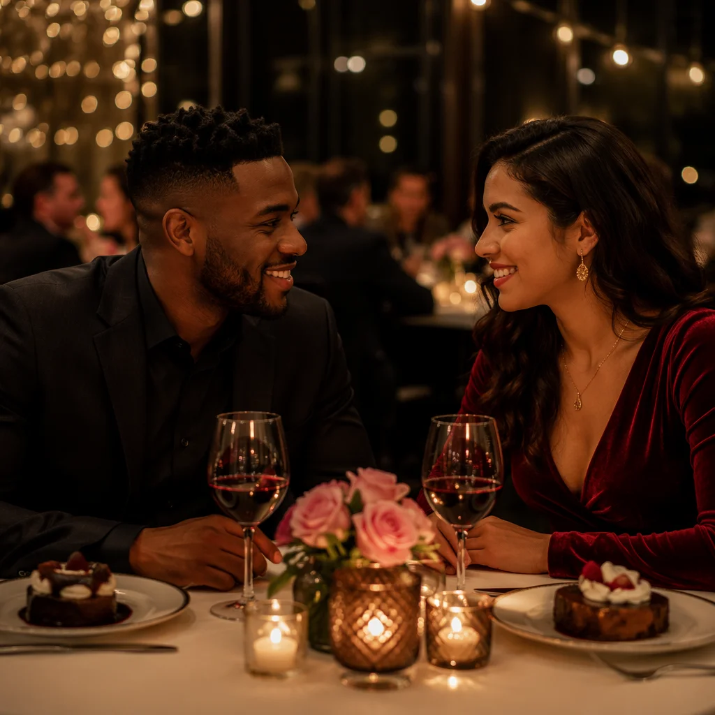 Romantic Candlelit Dinner for Young Couple