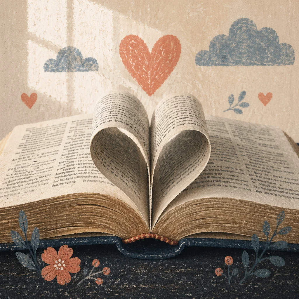 Heart Shaped Bible Pages for Valentines