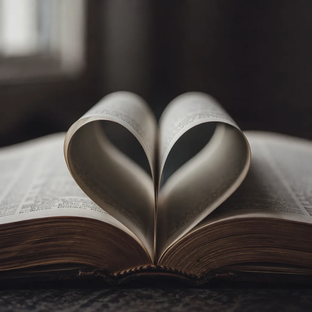 Heart Shaped Bible Pages for Valentines