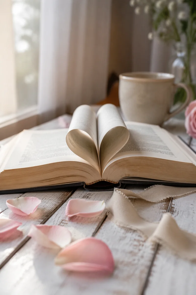 Heart Shaped Bible Verse Valentine Still Life