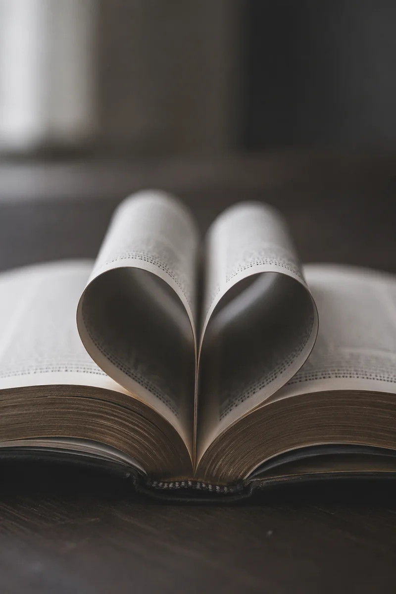 Heart Shaped Bible Pages for Valentines