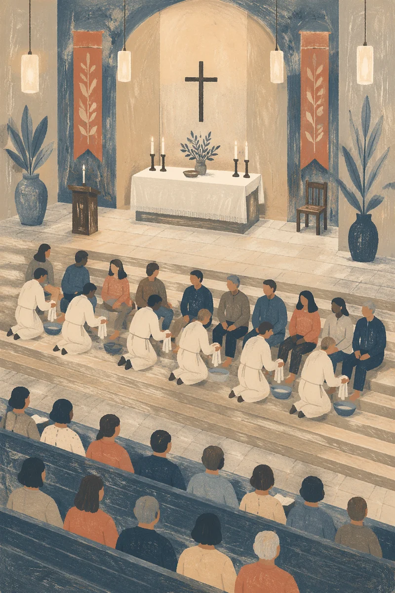 Holy Thursday Foot Washing Service