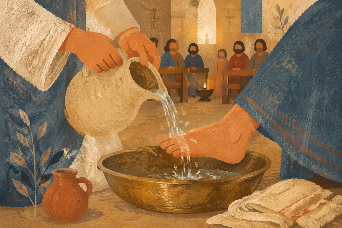 Holy Thursday Foot Washing in Warm Chapel