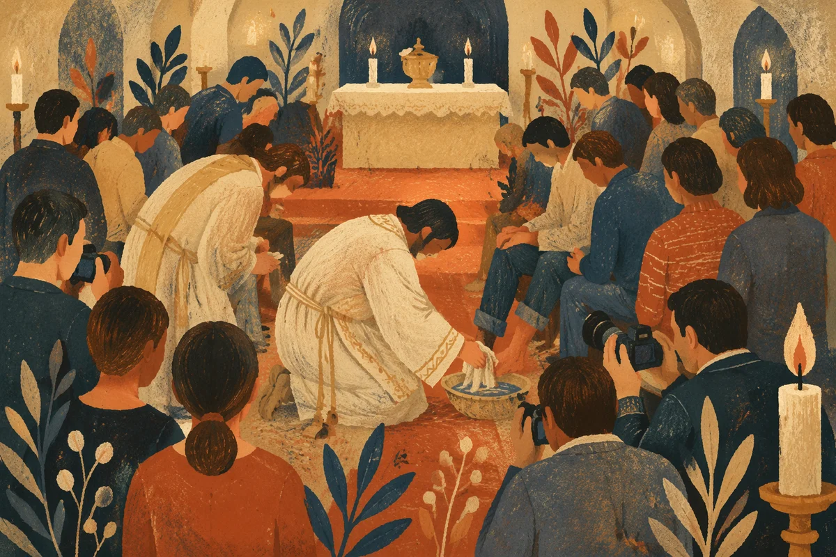 Holy Thursday Foot Washing Ceremony