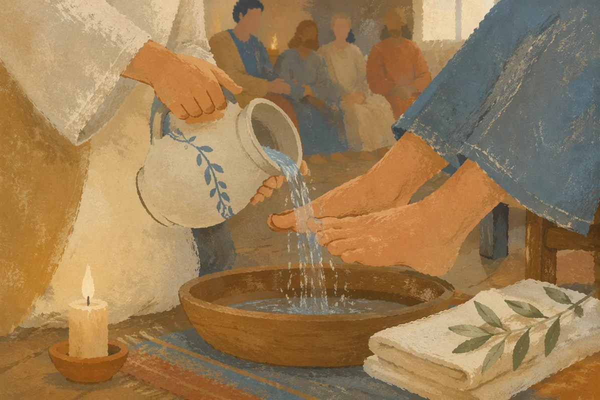 Holy Thursday Foot Washing in Chapel