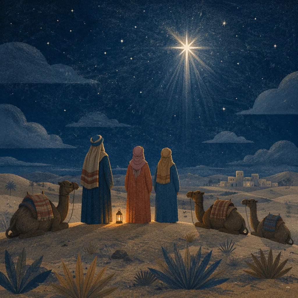 Wise Men Beneath the Christmas Star