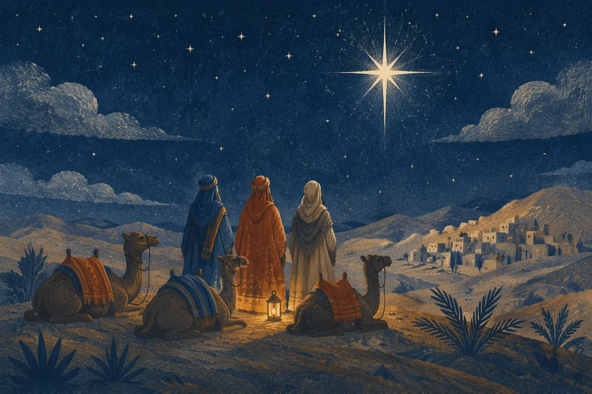 Wise Men Beneath the Christmas Star