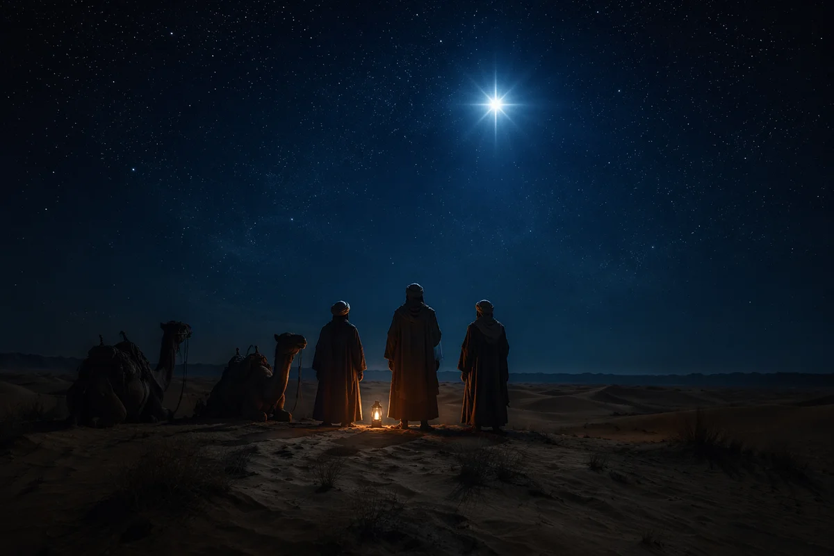 Wise Men Beneath the Christmas Star