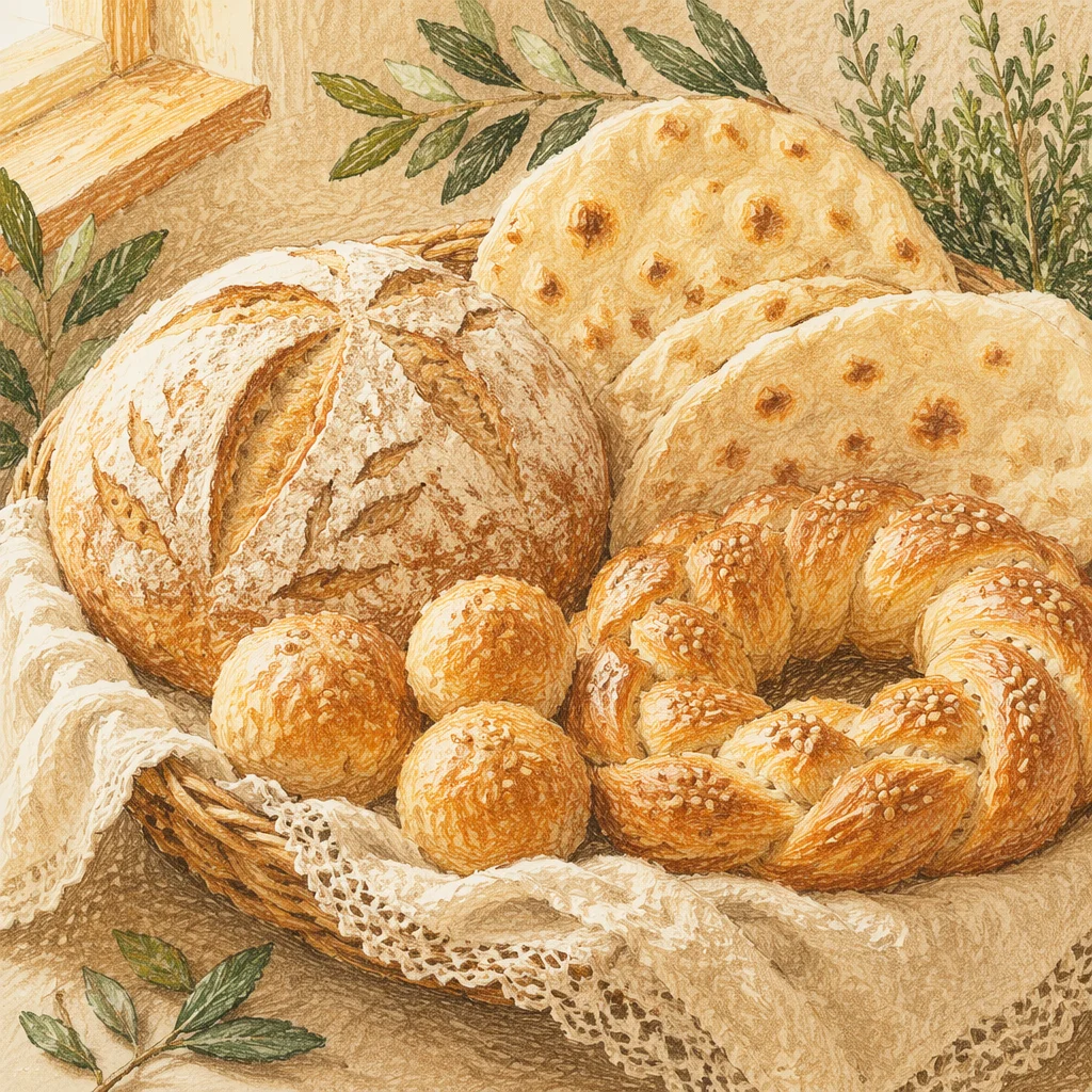 Global Bread Varieties for Communion Sunday