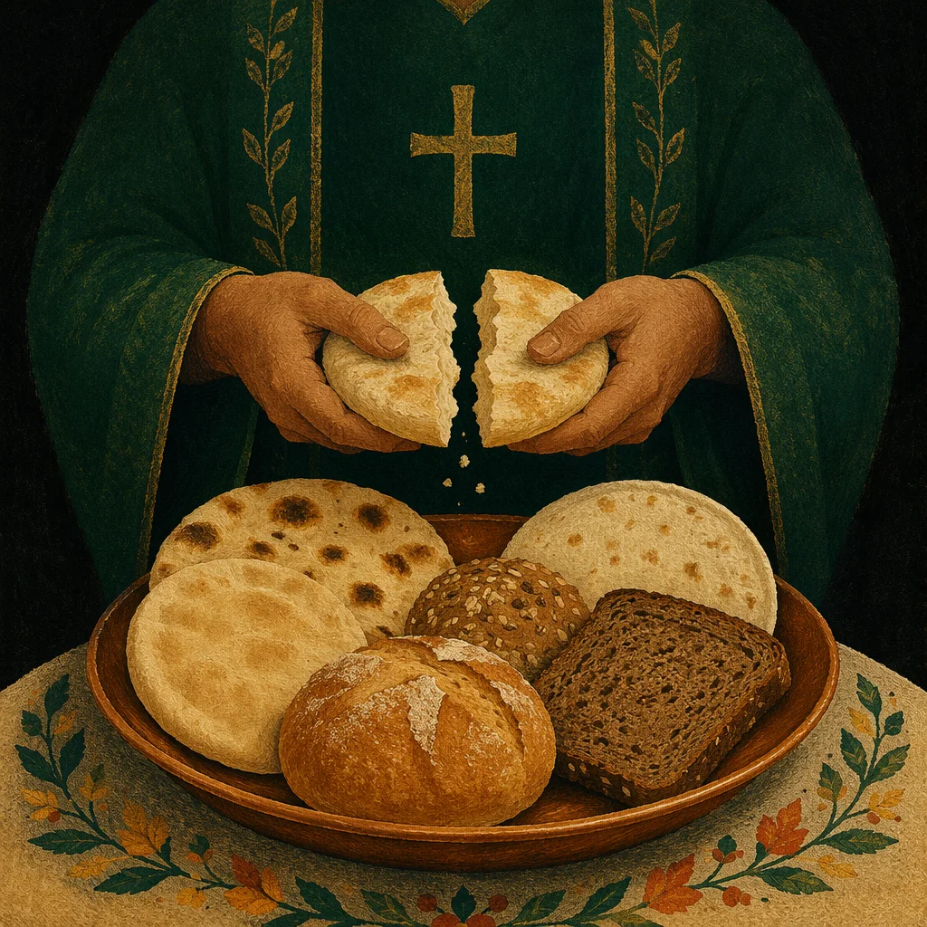 World Communion Sunday Bread and Hands
