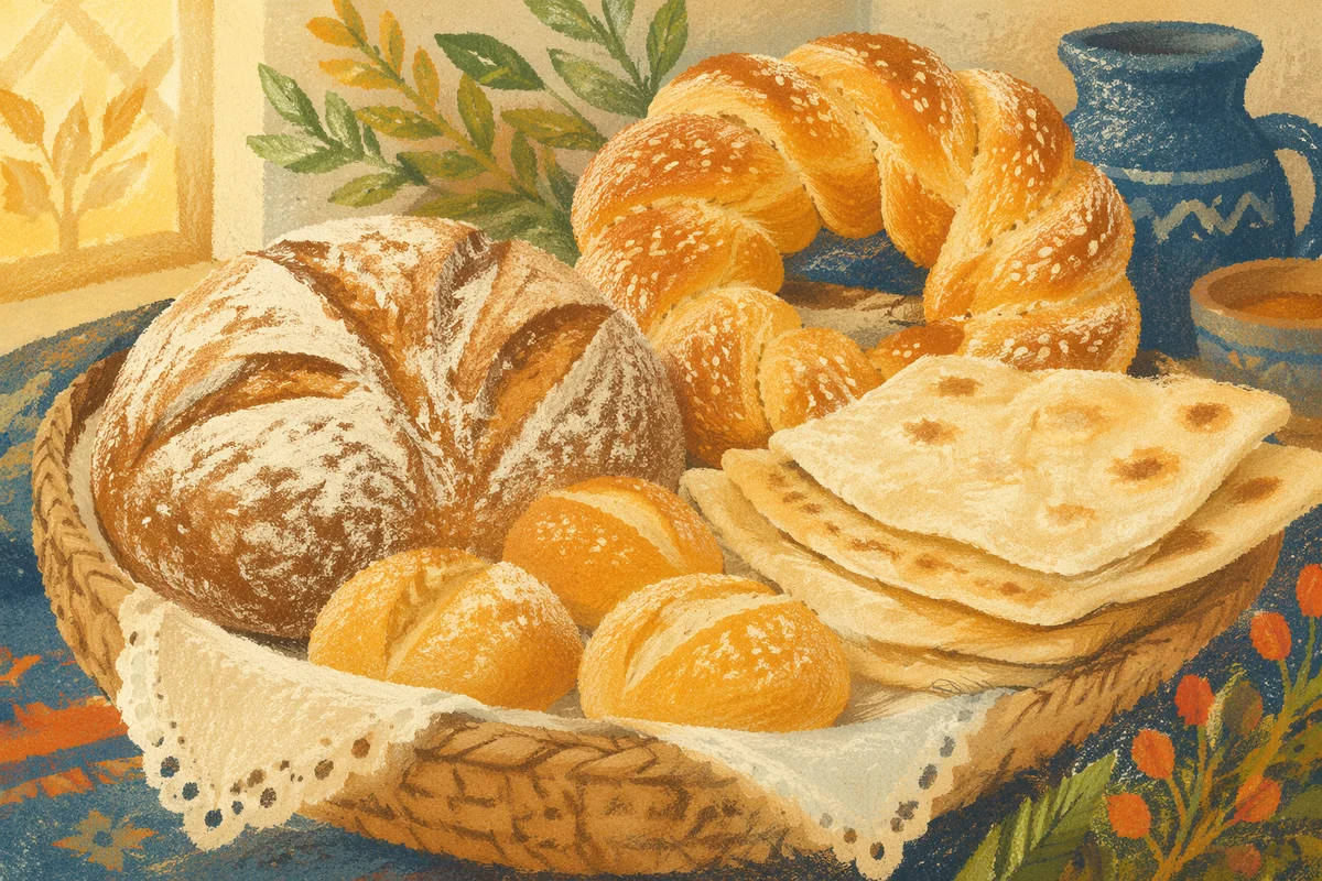 Global Bread Varieties for Communion Sunday