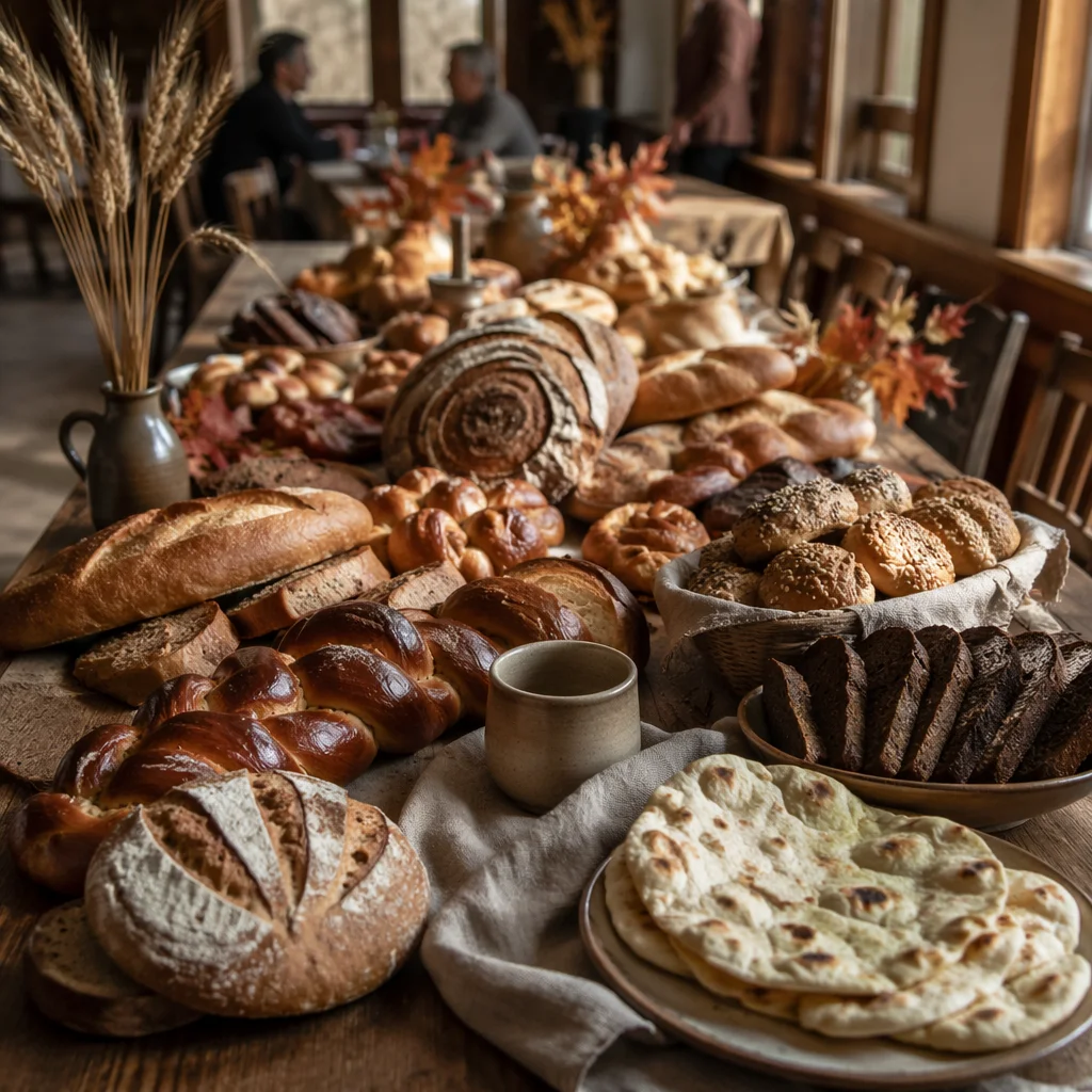 Global Bread Table for Communion Sunday