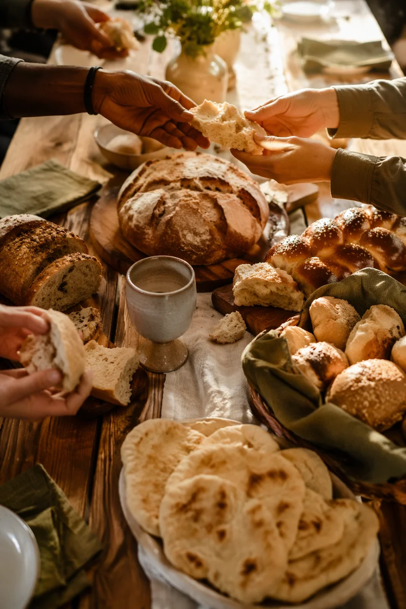 World Communion Sunday Bread Table