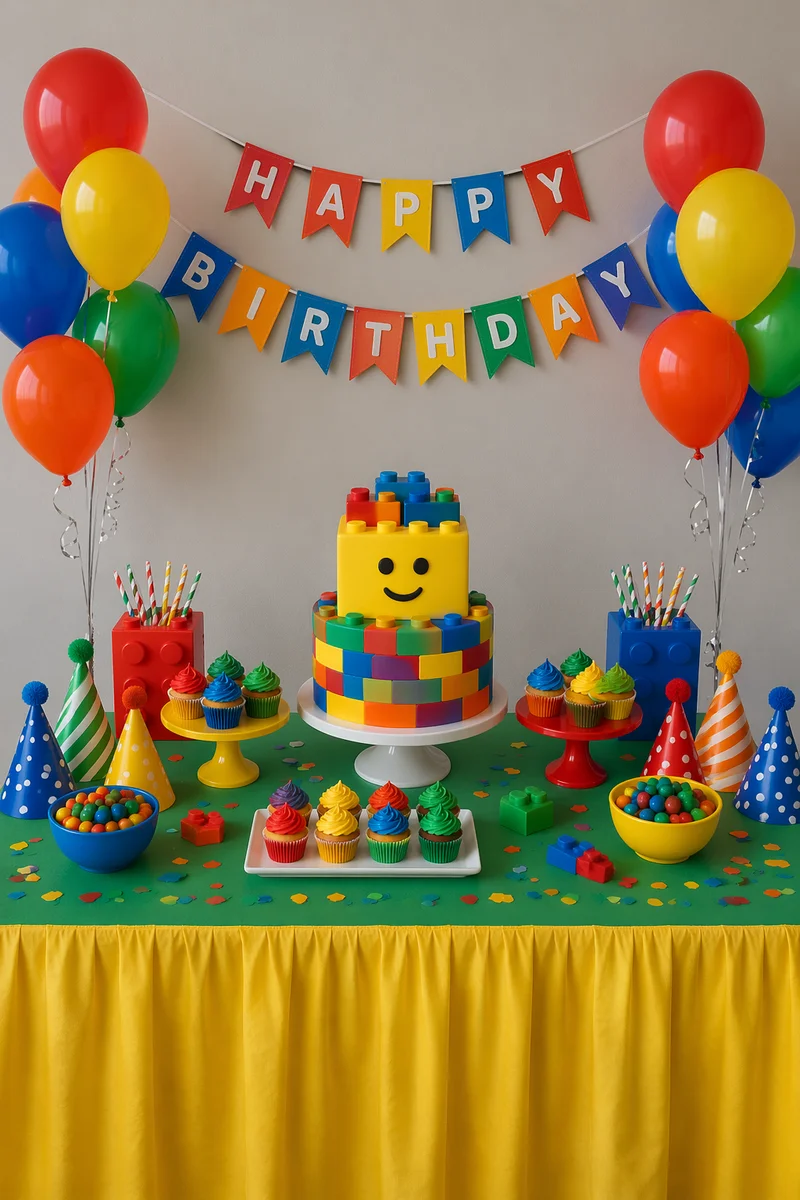 Colorful Birthday Party Balloon Banner Celebration