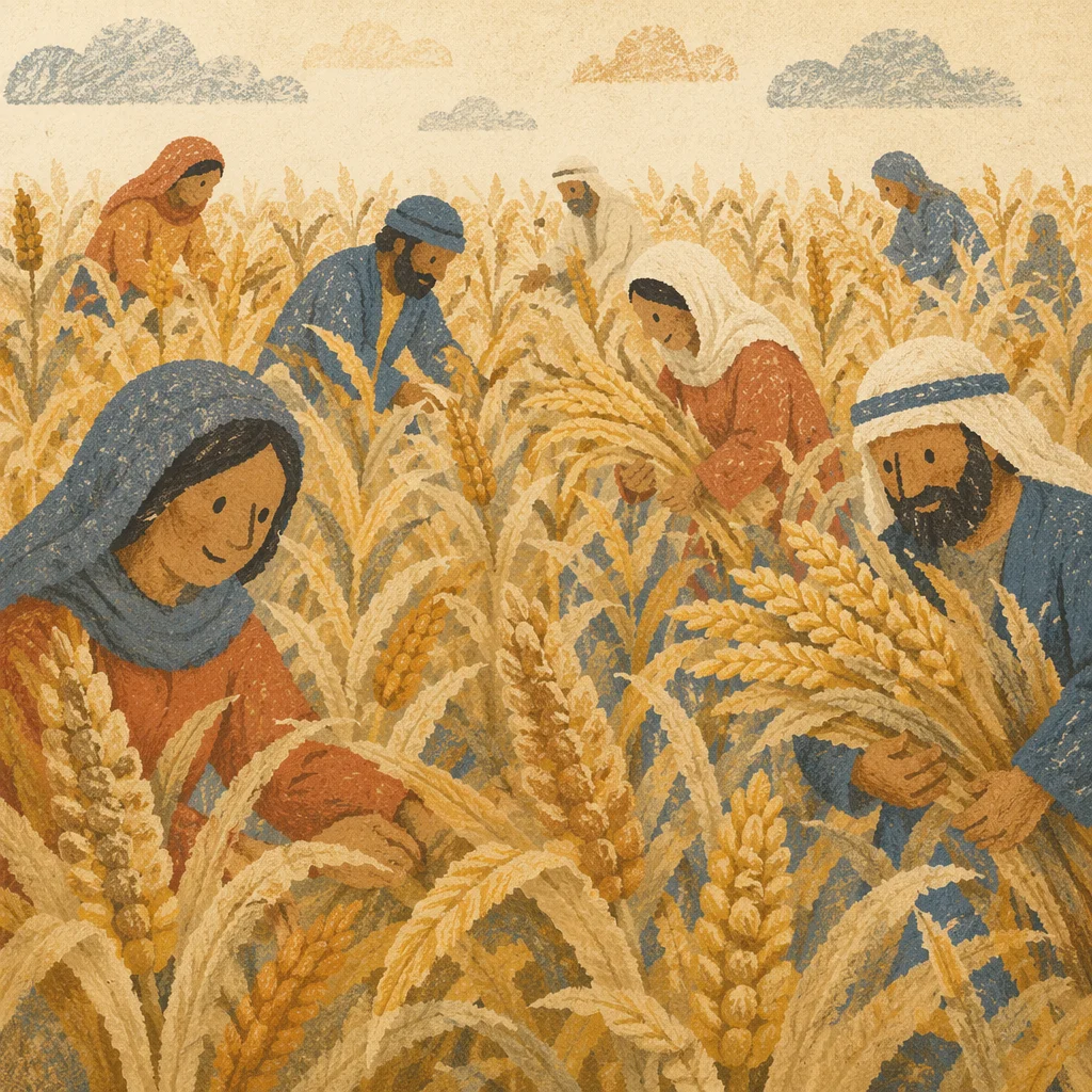 Golden Autumn Corn Field Close-Up