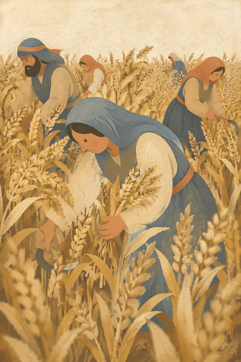 Golden Autumn Corn Field Close-Up