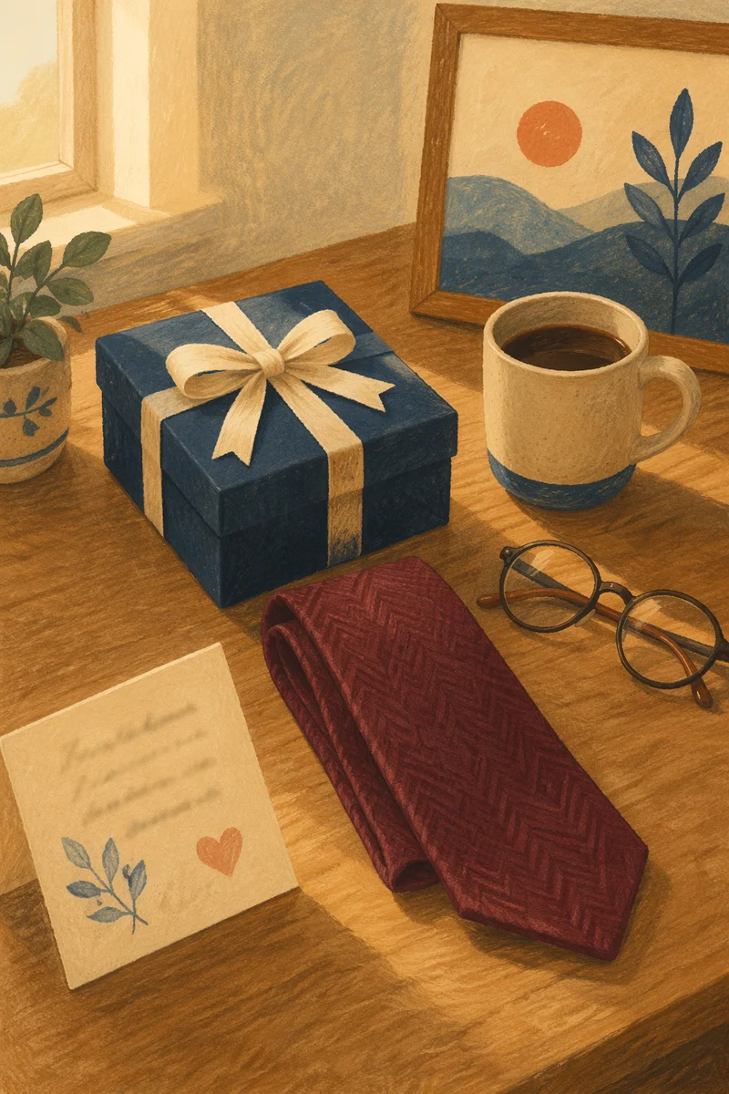 Fathers Day Gift Box and Tie