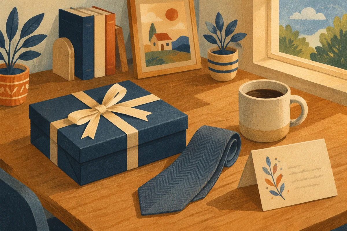 Fathers Day Gift Box and Tie
