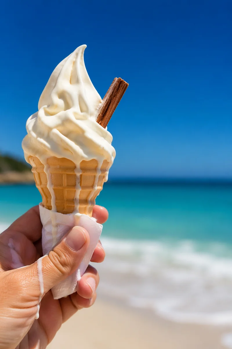 Melting Vanilla Ice Cream by Tropical Shore