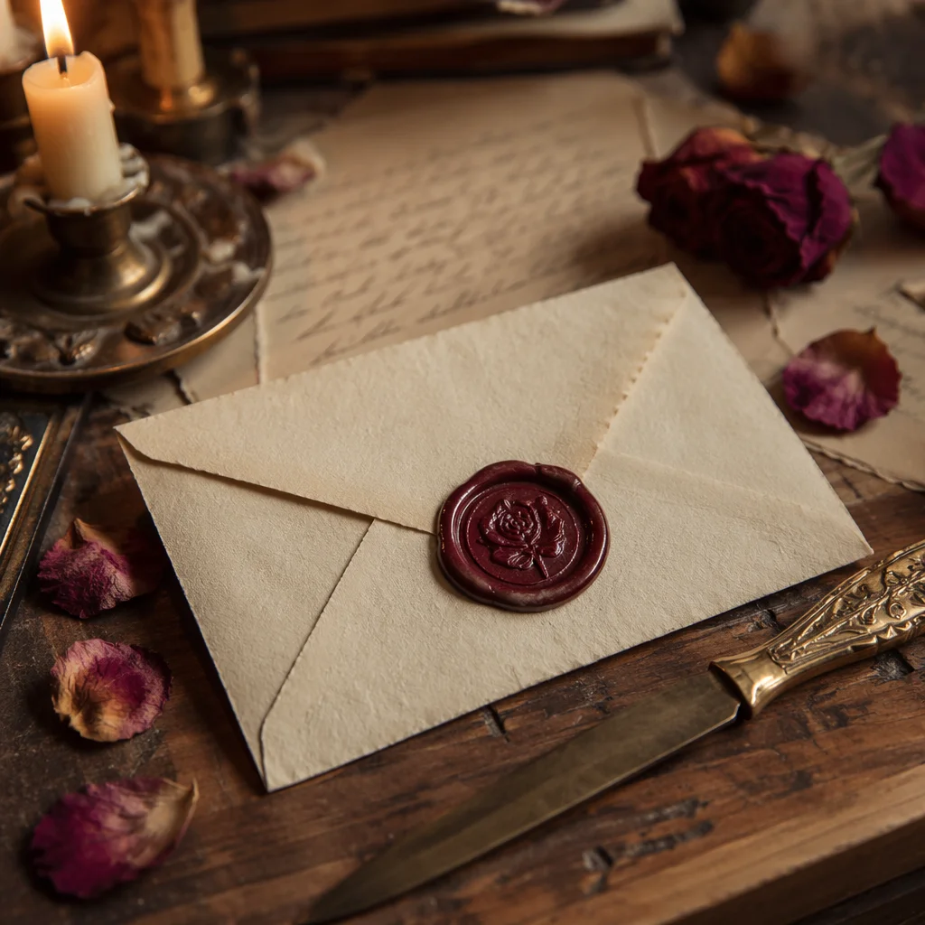 Vintage Love Letter with Wax Seal