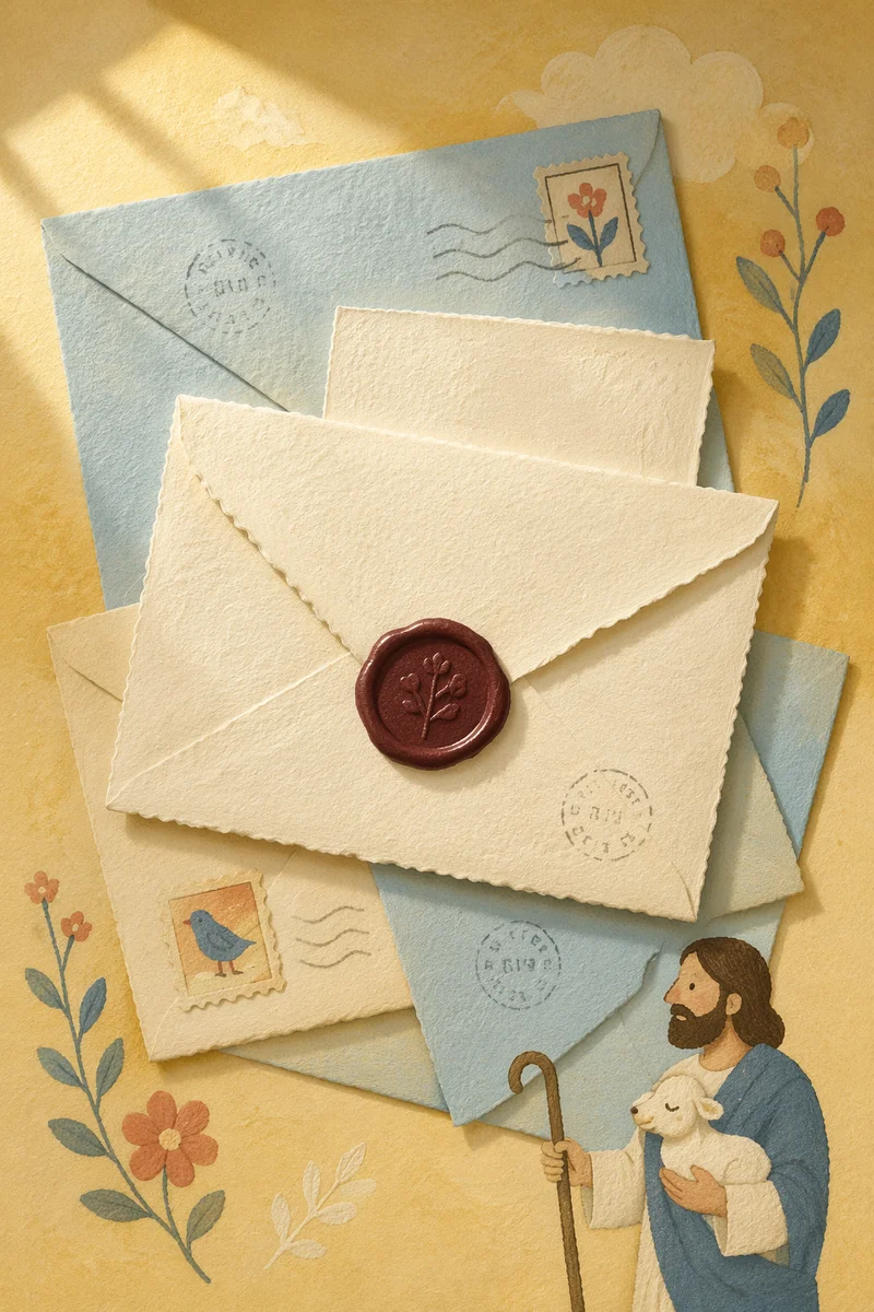 Vintage Love Letter Envelopes with Wax Seal