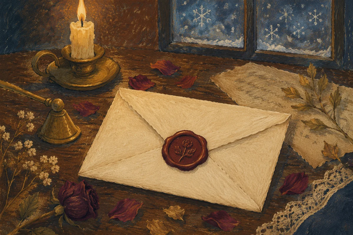 Vintage Love Letter with Wax Seal
