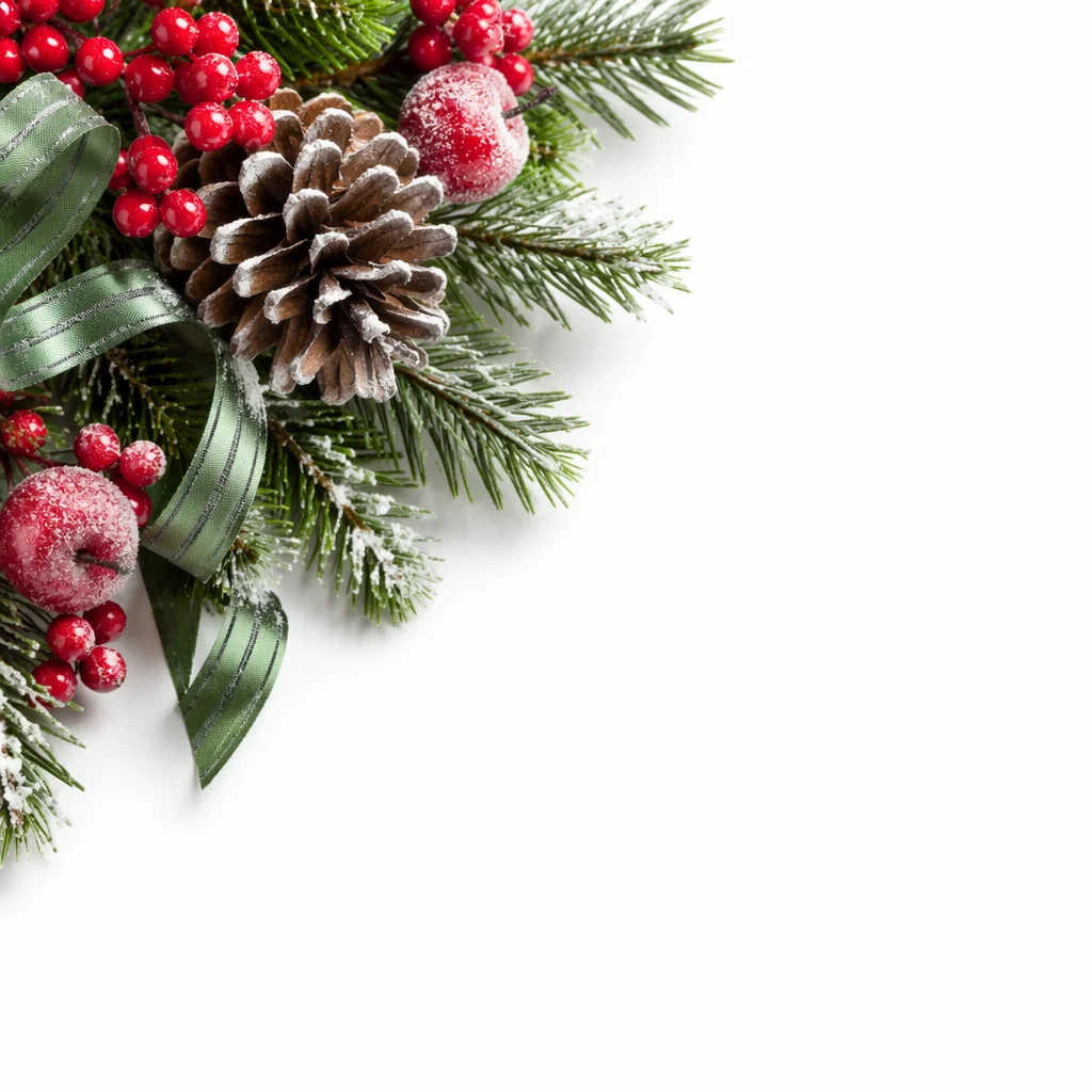 Pine Cone and Holly Winter Arrangement