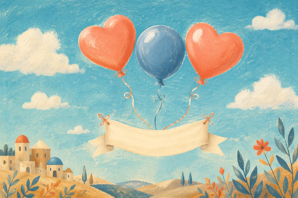 Gold Retirement Balloons Under Blue Sky
