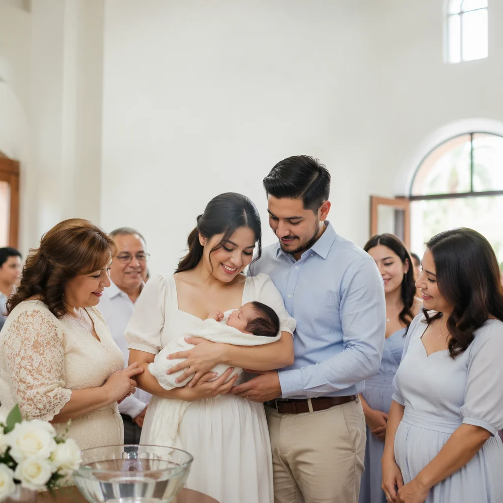 Joyful Baptism Announcement Family Church Celebration