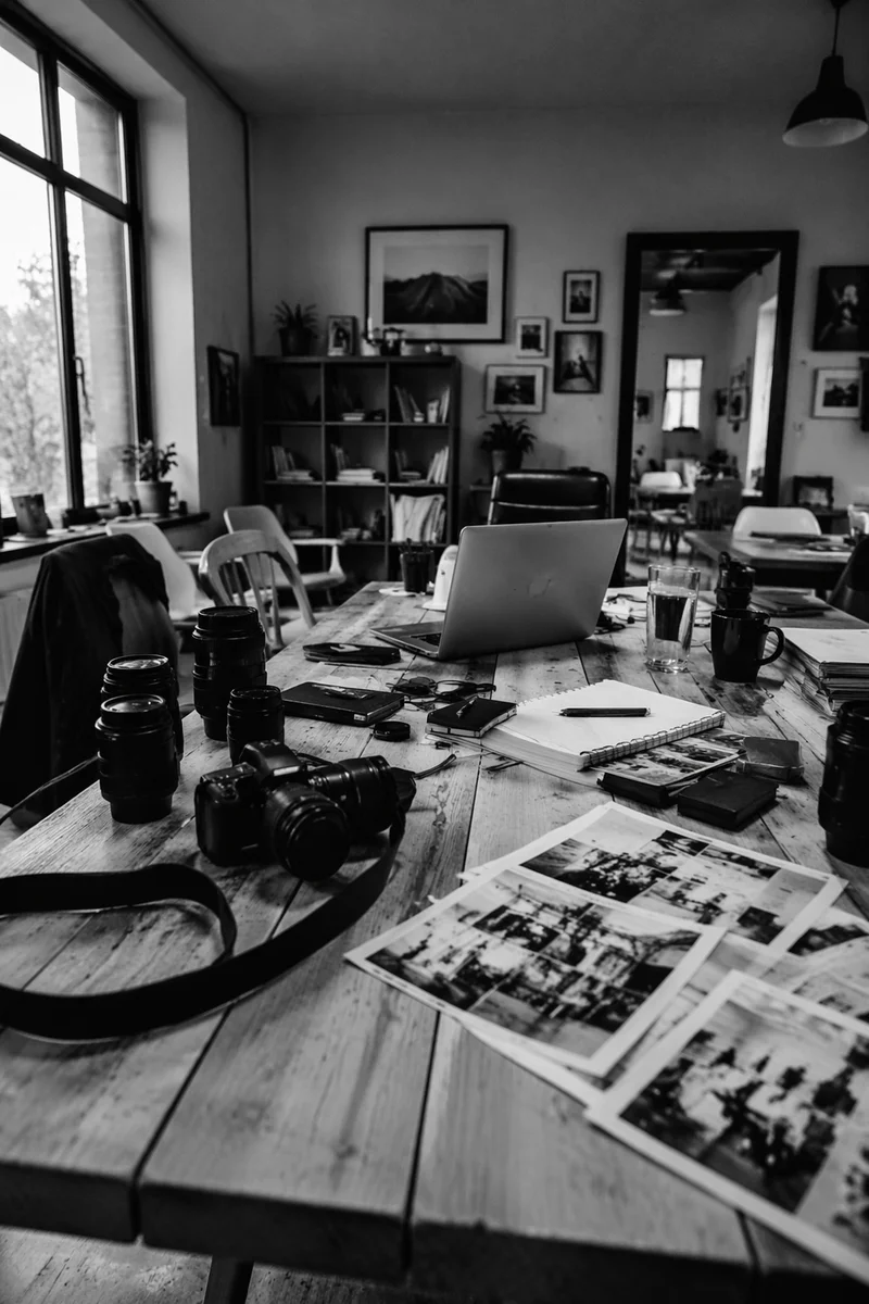 Behind the Scenes Photography Workspace