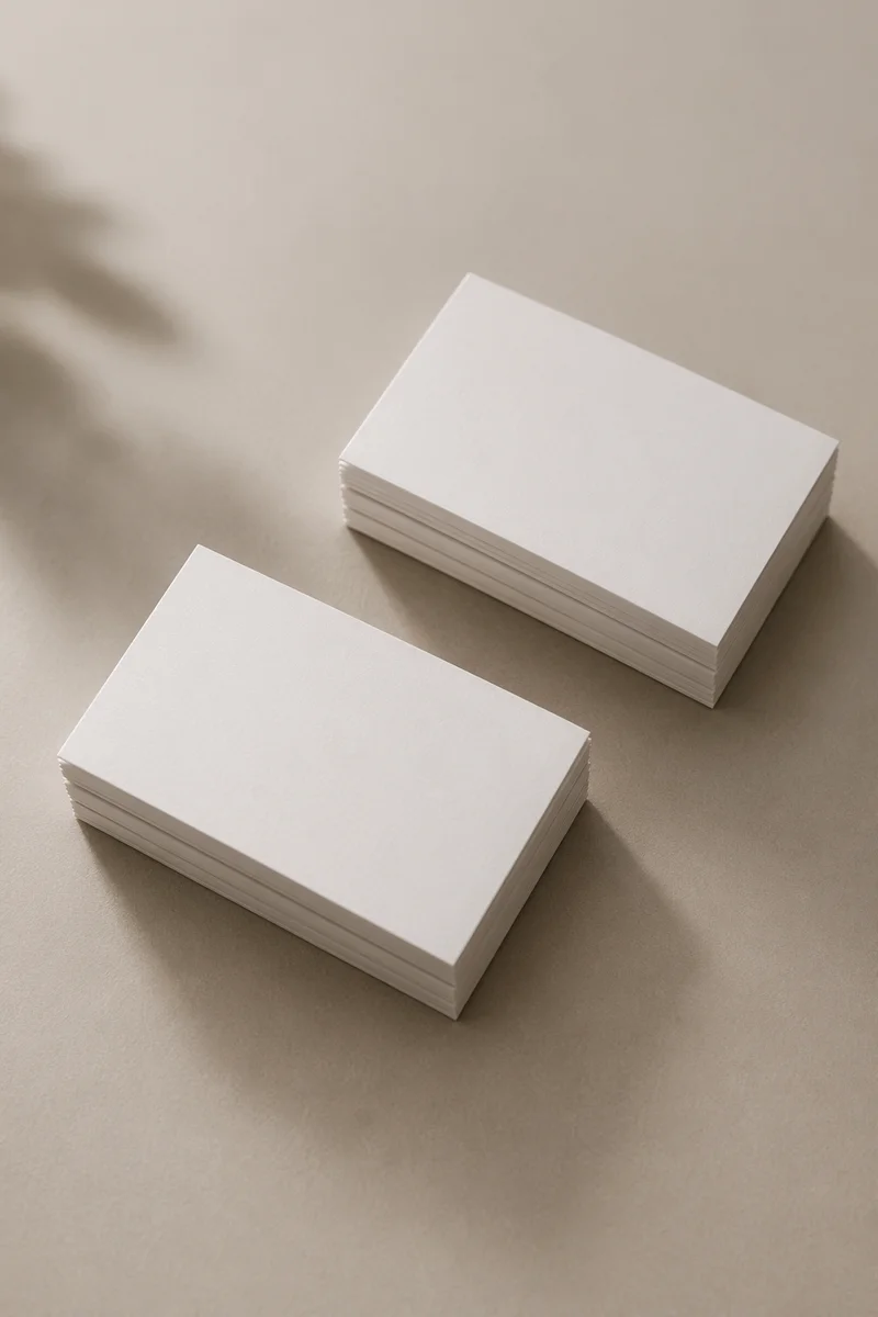 Minimal Blank Business Card Brand Mockup