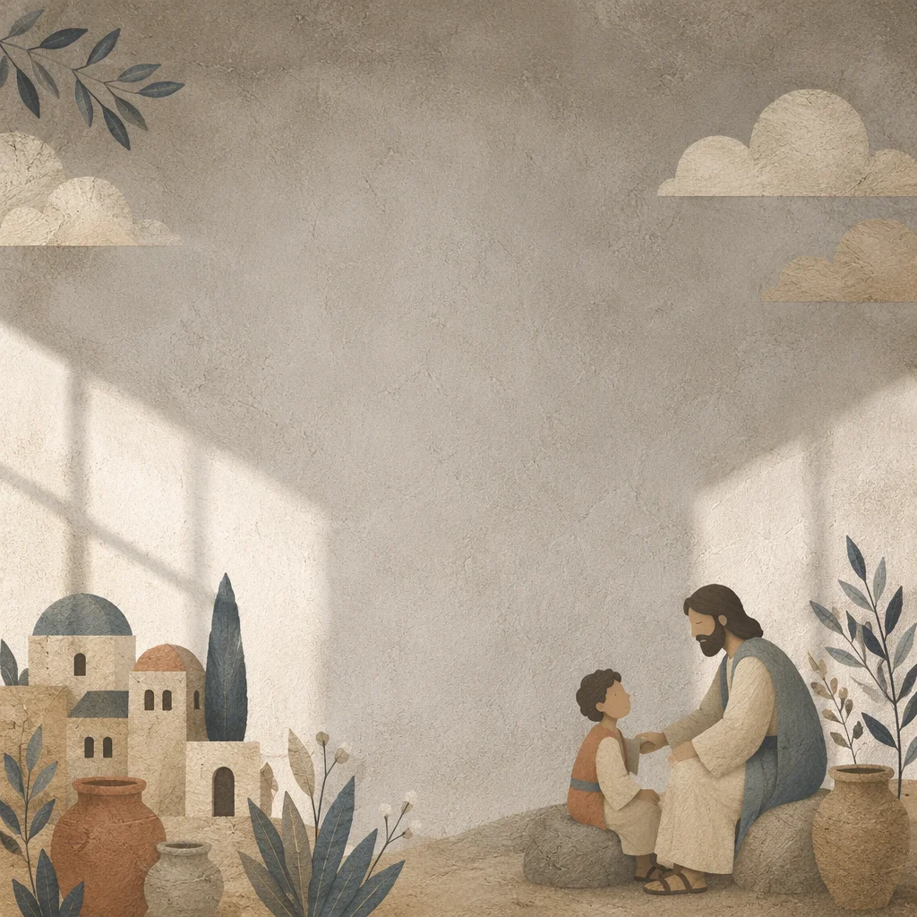 Minimal Church Announcement Background with Warm Light