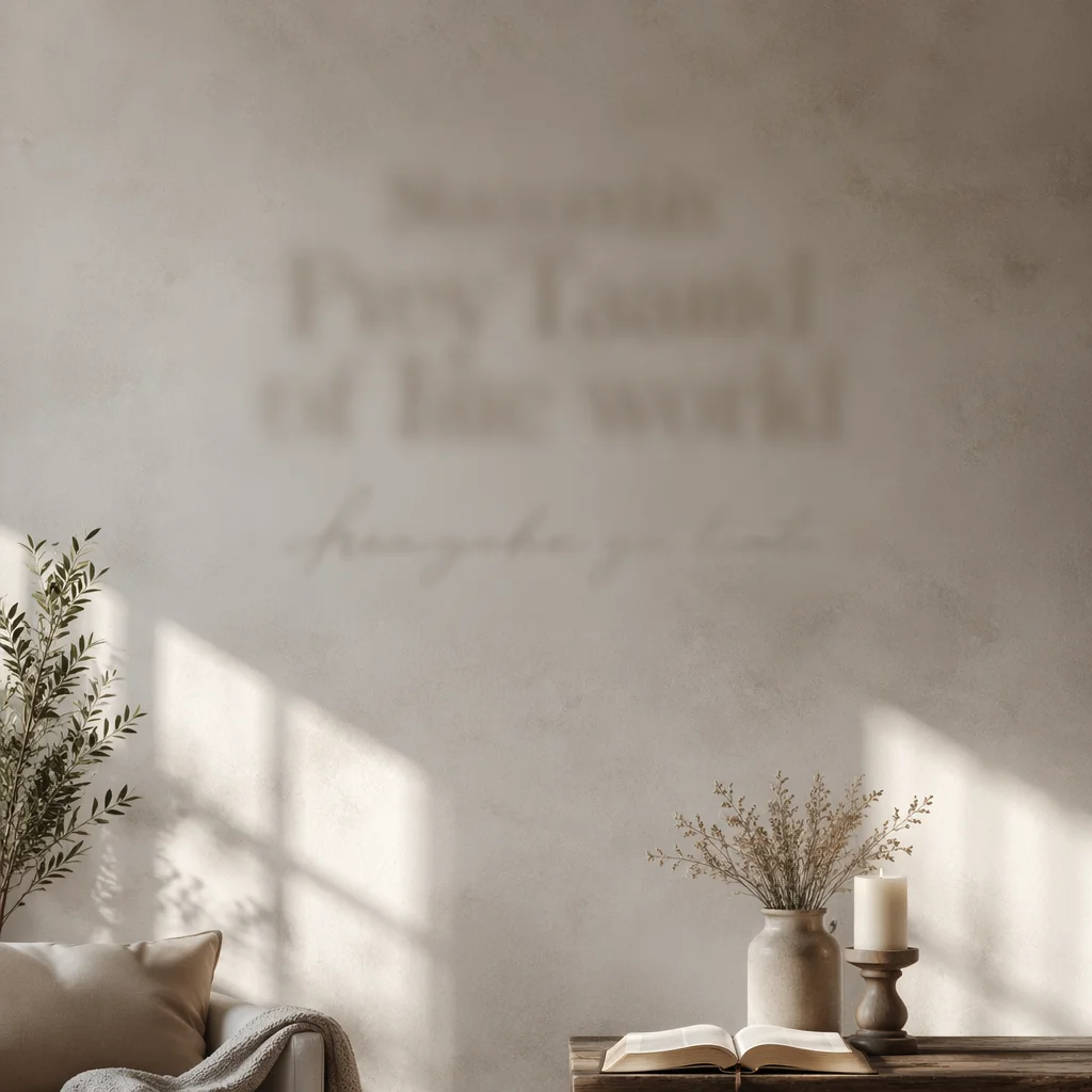 Minimal Church Announcement Background with Soft Light