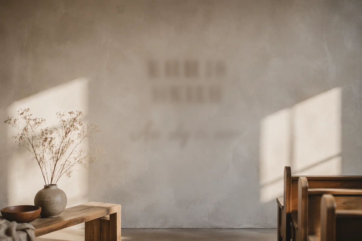 Minimal Church Announcement Wall Background