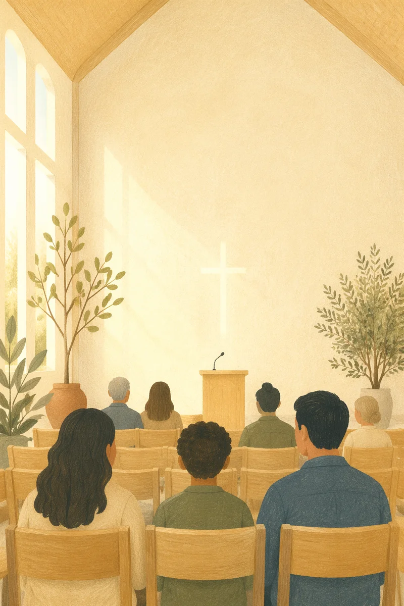 Clean Modern Church Event Flyer Background