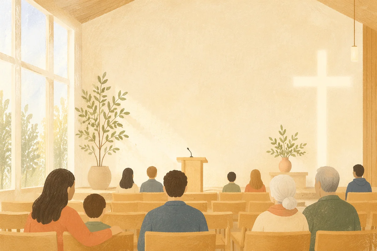 Clean Modern Church Event Flyer Background