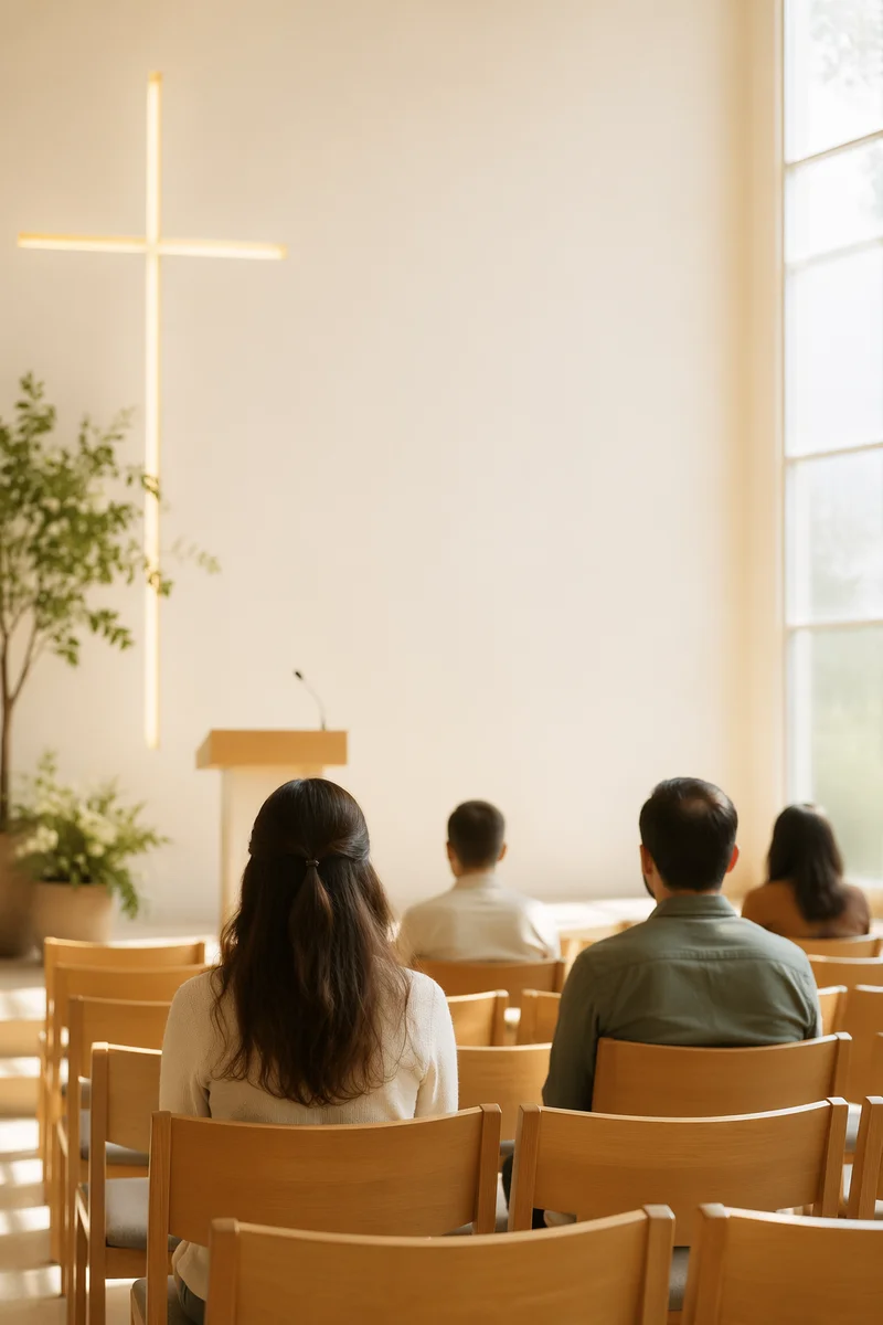 Clean Modern Church Event Flyer Background