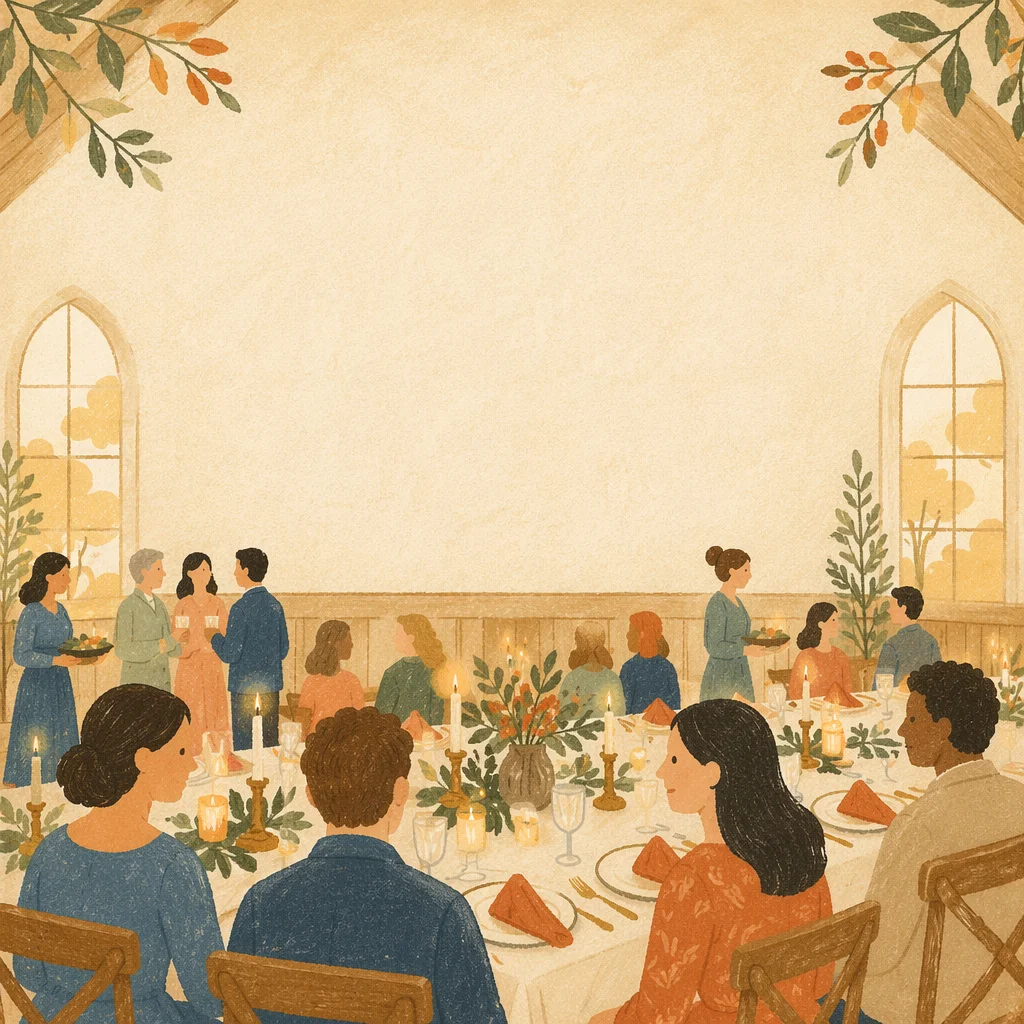 Elegant Church Fundraiser Dinner Event Design