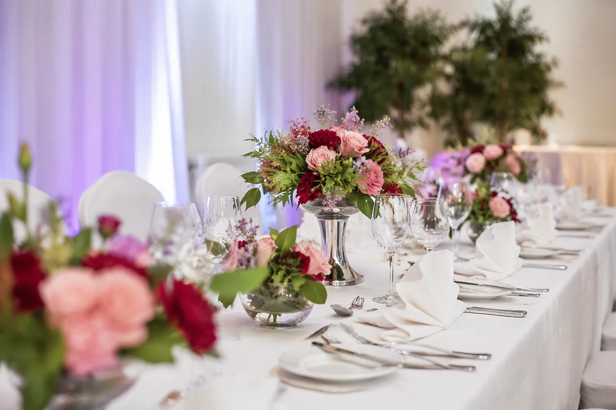 Elegant Church Fundraiser Dinner Event Setup