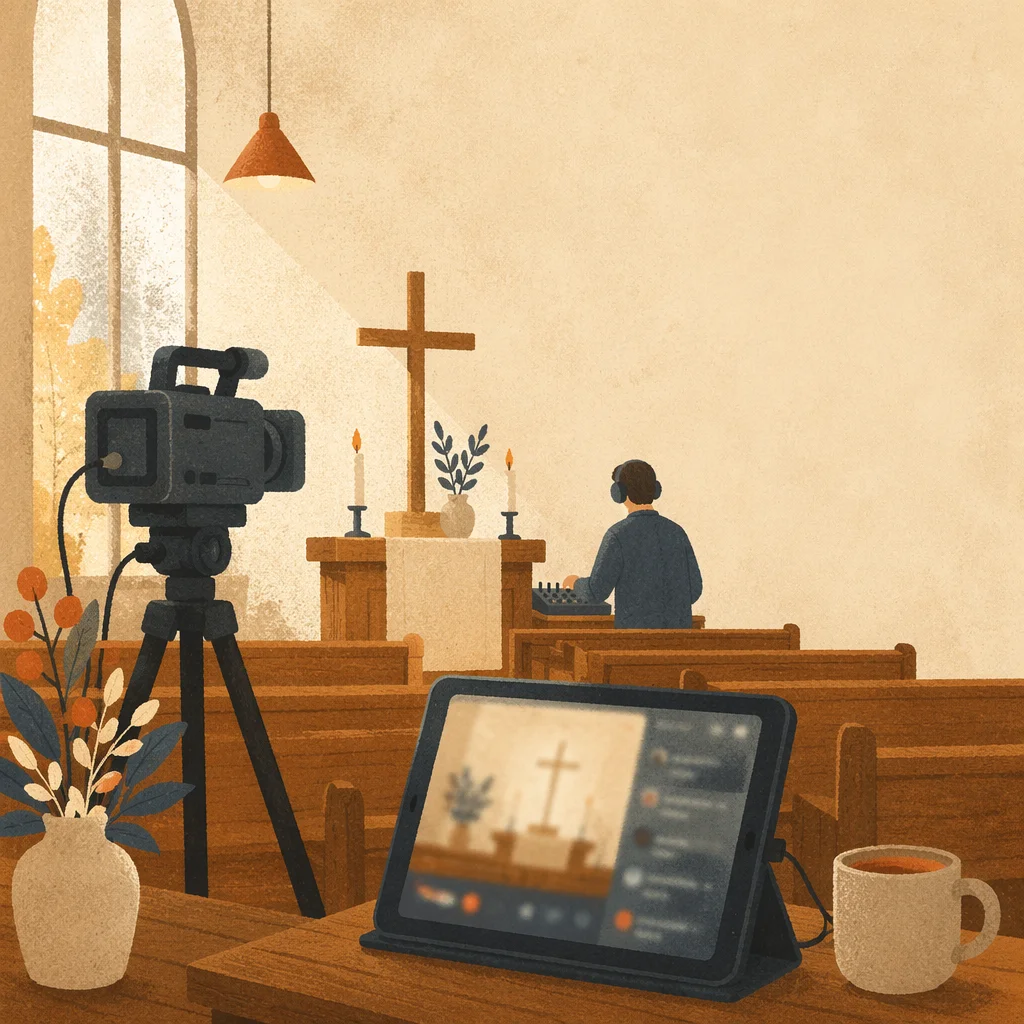 Chapel Live Stream Setup with Camera